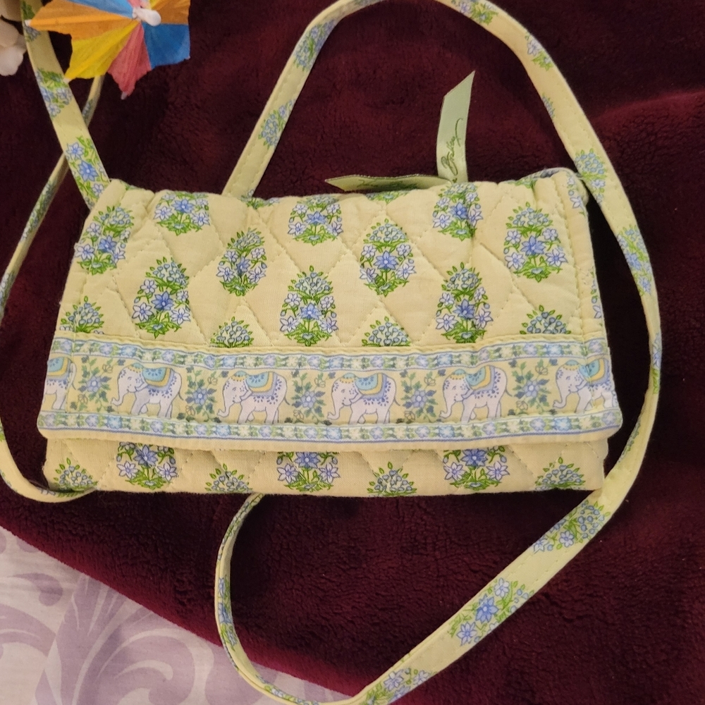 Vera Bradley cross body yellow green